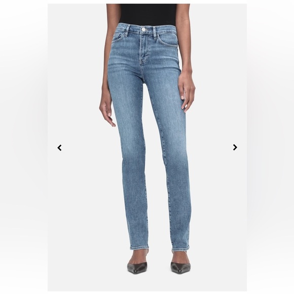 Frame Denim Denim - FRAME DEMIN Le High Straight Daphne Blue Jeans